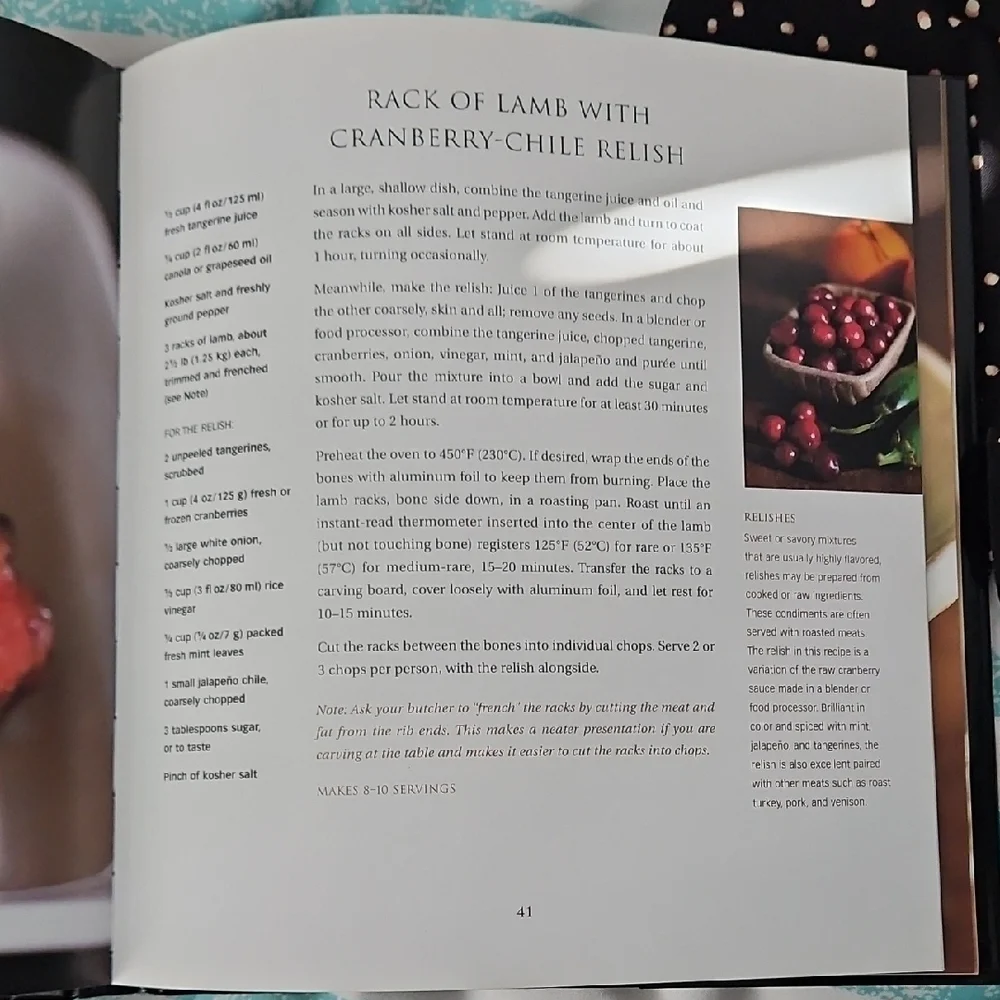 Williams Sonoma Christmas Recipes Book with Brown and Gold Cover